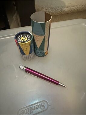 Metal Click Pen in Fuchsia Pink - Sleek Writing Pen- Retro 1951 (Tornado)